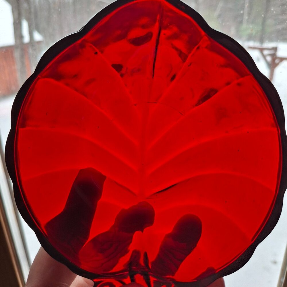 Anchor Hocking Single Royal Ruby Red Dessert Dish